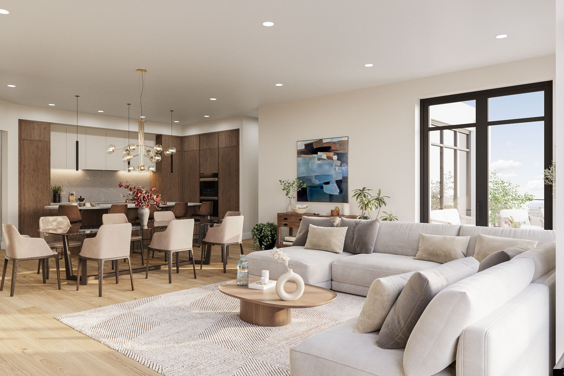 living room rendering