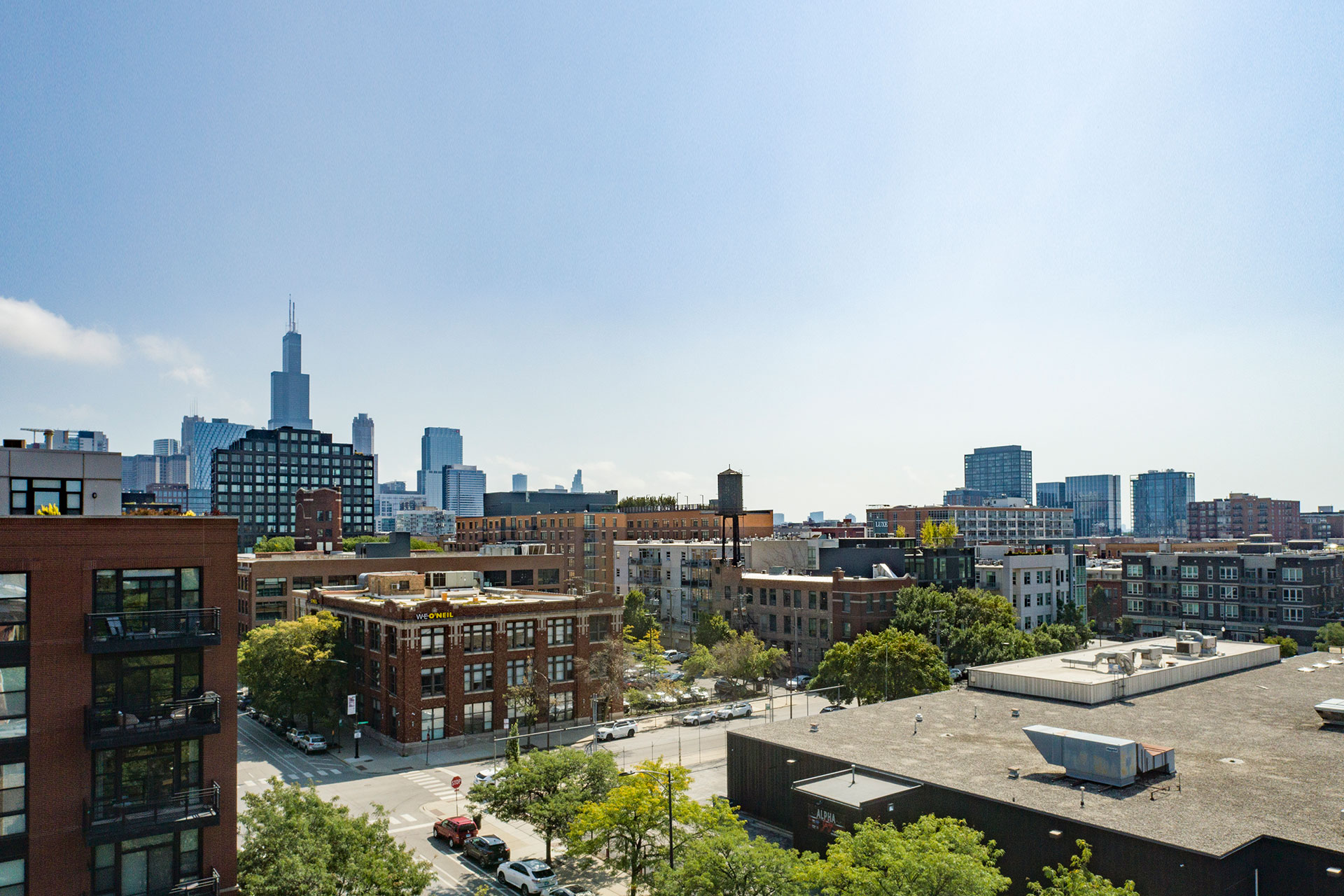 Chicago from the rooftop